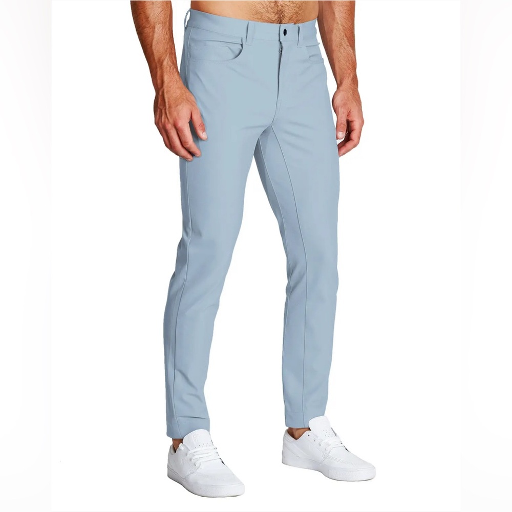 State & Liberty tech chinos in light blue